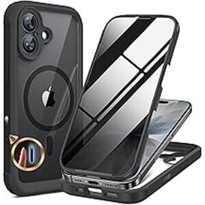 Miracase for iPhone 17 Case with Screen & Camera Protector 6.3", Black (G2-1057)